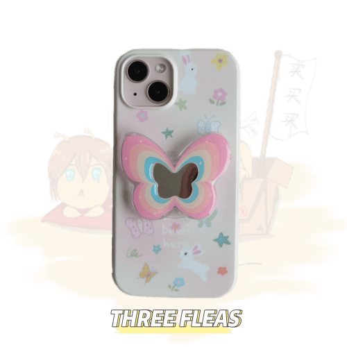 LovelyRabbitButterflyPrintedPhoneCase9