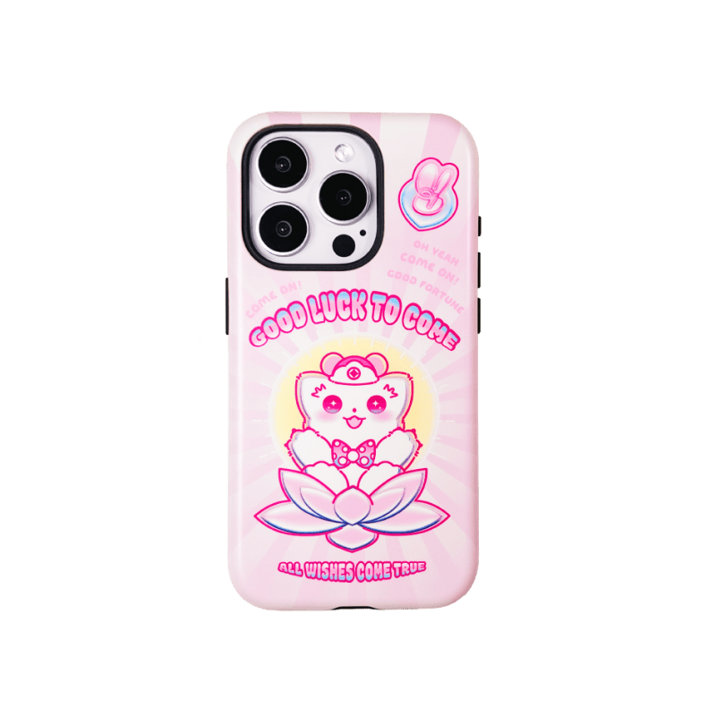 LuckyLotusPrintedDoubleLayerPhoneCase