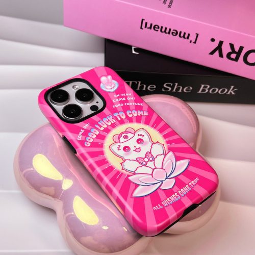 LuckyLotusPrintedDoubleLayerPhoneCase2