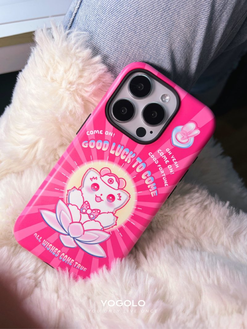 LuckyLotusPrintedDoubleLayerPhoneCase3