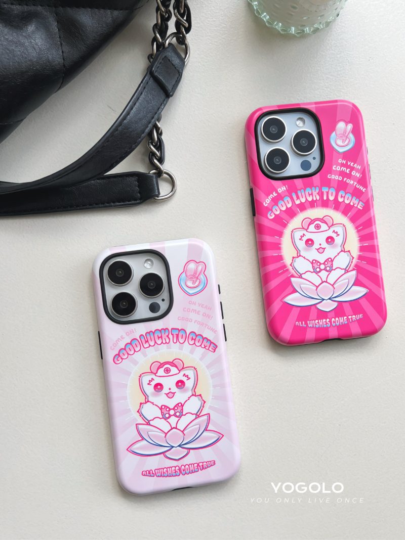 LuckyLotusPrintedDoubleLayerPhoneCase5