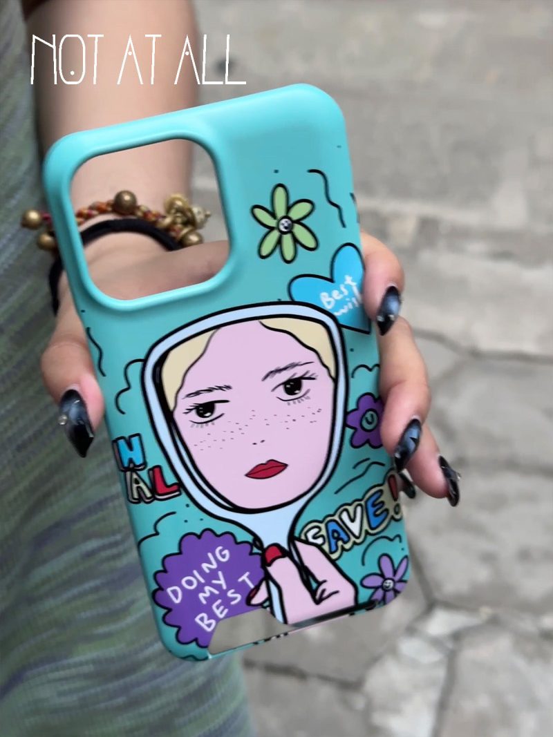 MagicMirrorGirlCartoonPrintedPhoneCase5