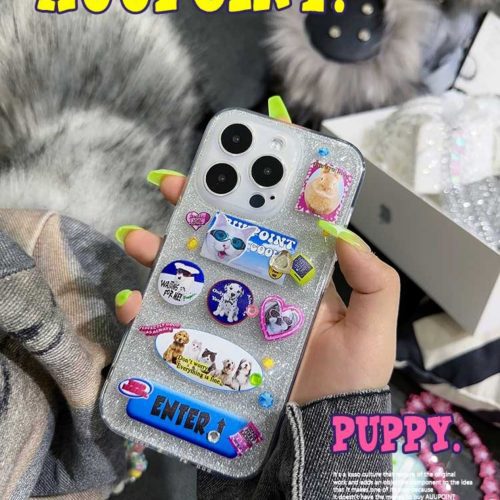 MemeCase CutePuppyKittenStickersPrintedPhoneCase4