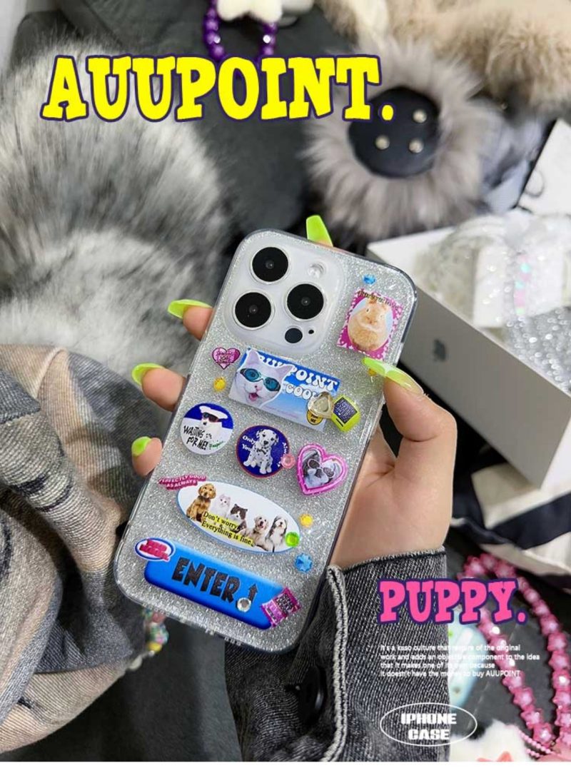 MemeCase CutePuppyKittenStickersPrintedPhoneCase4