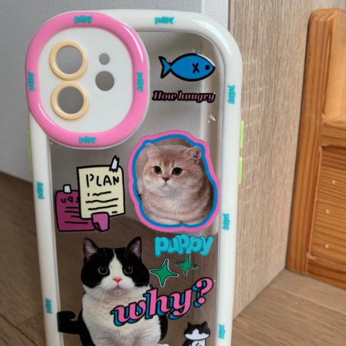 MemeCuteCatsPrintedPhoneCase17