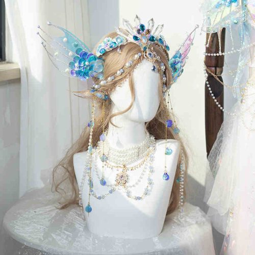 MermaidPrincessBeadedTasselDressSet10