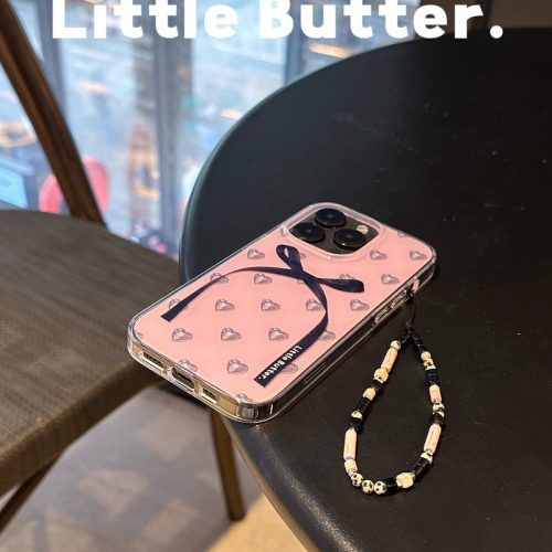 MetallicLovePrintedButterflyRibbonPhoneCase4