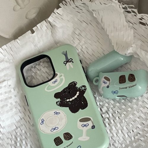 MintBearPrintedPhoneCase1