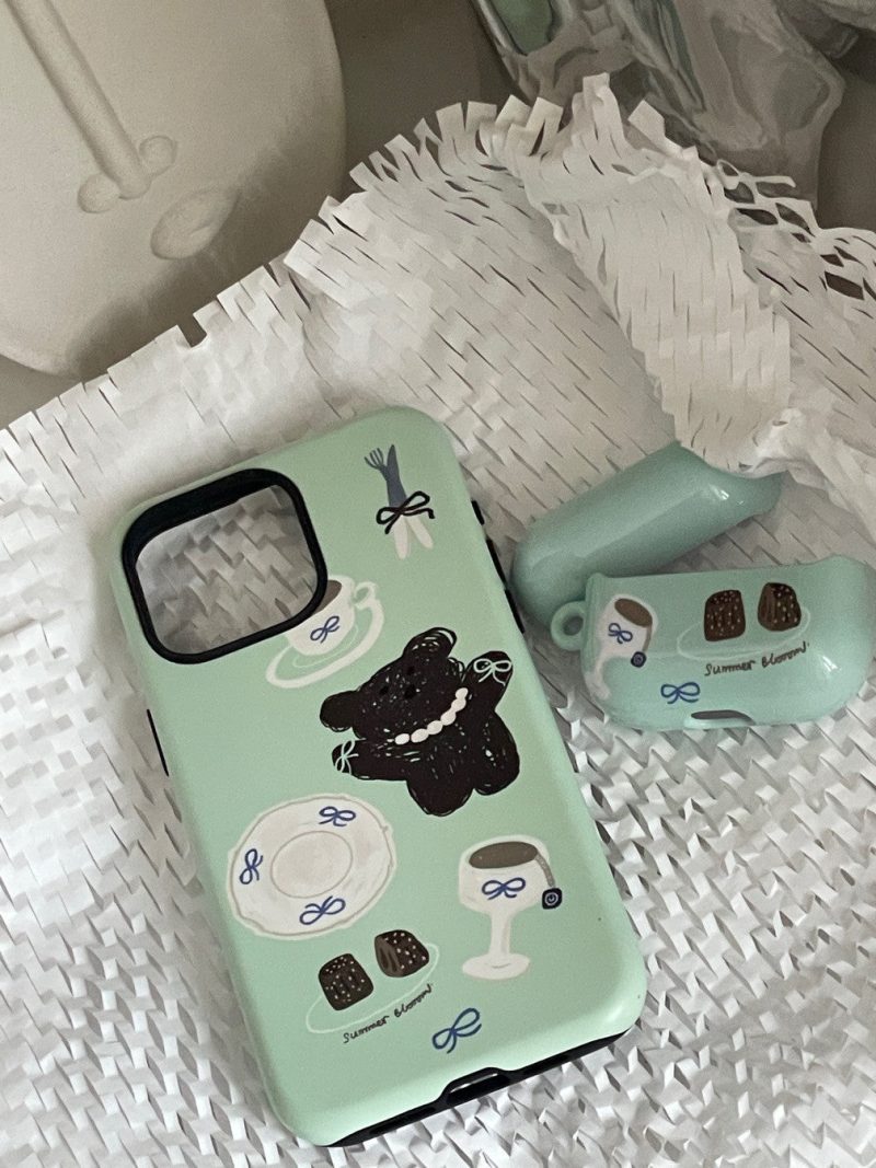 MintBearPrintedPhoneCase1