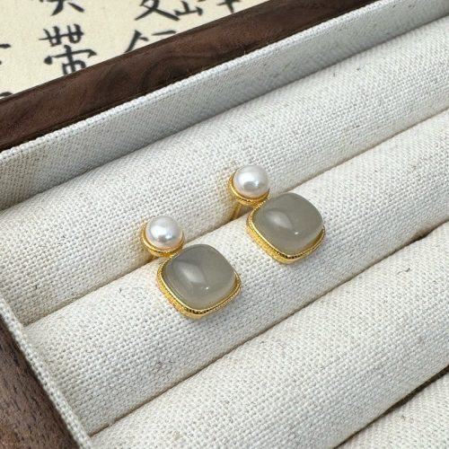 NaturalHetianJadeSilverStudEarrings1 3e5cbca4 3507 4b4a 8659 e555cb94d5d5