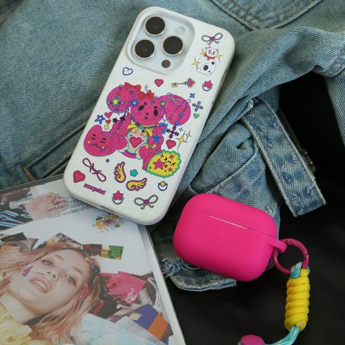 NeonPinkAirPodsCase8