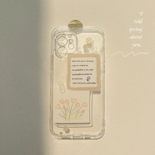 「iPhone」Simple and Original Hand-painted Flowers iPhone Shellphone accessories - Three Fleas