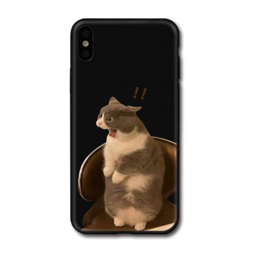 [ Meme Case ] Standing Cat Phone Casephone accessories - Three Fleas