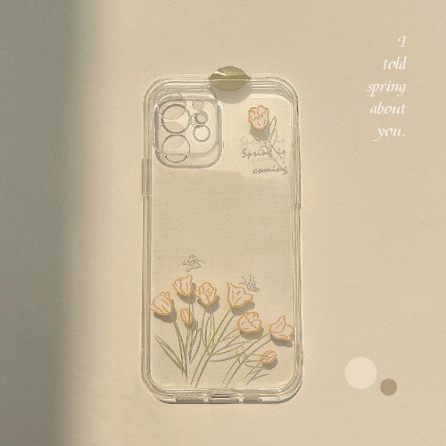 「iPhone」Simple and Original Hand-painted Flowers iPhone Shellphone accessories - Three Fleas