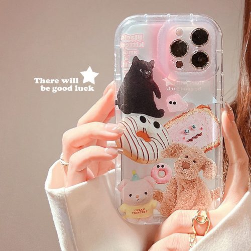 「iPhone」Sticker Pink Soft Protective Coverphone accessories - Three Fleas