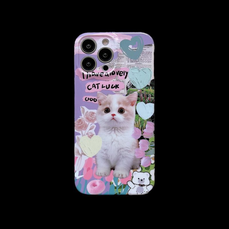 [ Meme Case ] Lovely cats and dogs phone case | phone accessories | Three Fleas