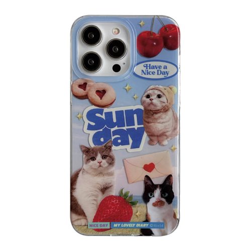 [ Meme Case ] Sweet cat and dog phone case | phone accessories | Three Fleas