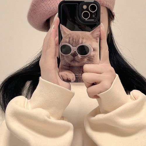 [ Meme Case ] Cool glasses kitten and puppy phone case | phone accessories | Three Fleas