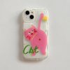 「iPhone」Pinky Little Cat Curvy Casephone accessories - Three Fleas