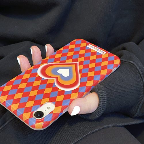 Vintage Heart checkerboard iPhone casephone accessories - Three Fleas