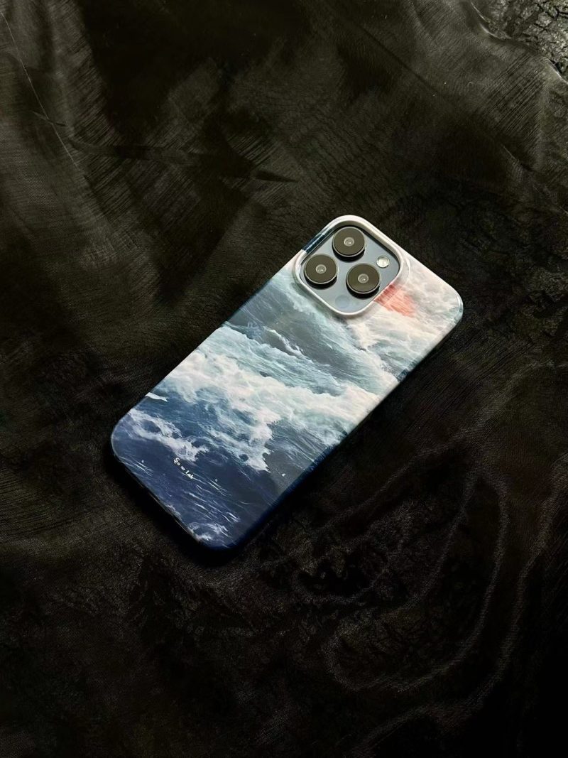 OceanWavesPrintedPhoneCase2