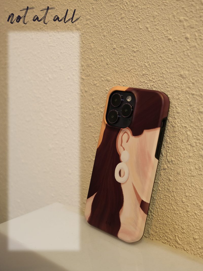 OilPaintingGirlPrintedDoublelayerPhoneCase7