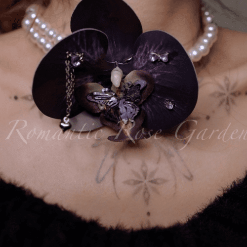 Orchid Pearl Choker2