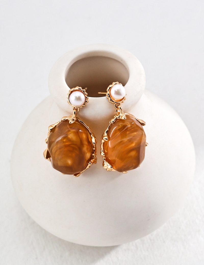 PearlStoneDropEarrings1