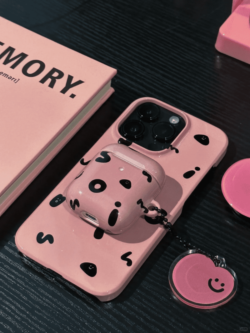 PinkBlackBeanPrintedFunnyPhoneCase4