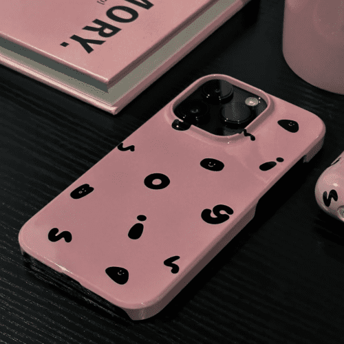 PinkBlackBeanPrintedFunnyPhoneCase6