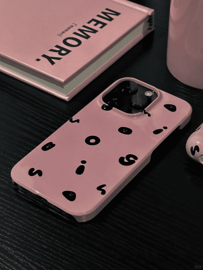 PinkBlackBeanPrintedFunnyPhoneCase6