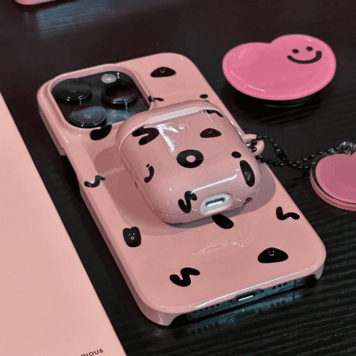 PinkBlackBeanPrintedFunnyPhoneCase7