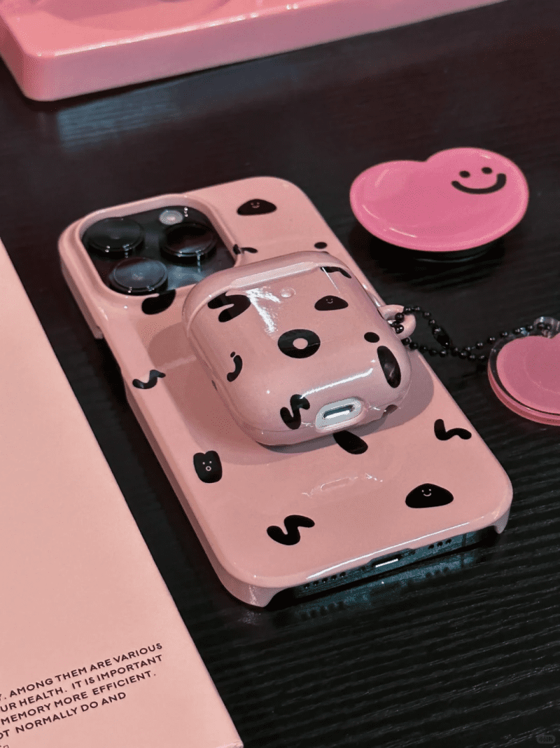 PinkBlackBeanPrintedFunnyPhoneCase7