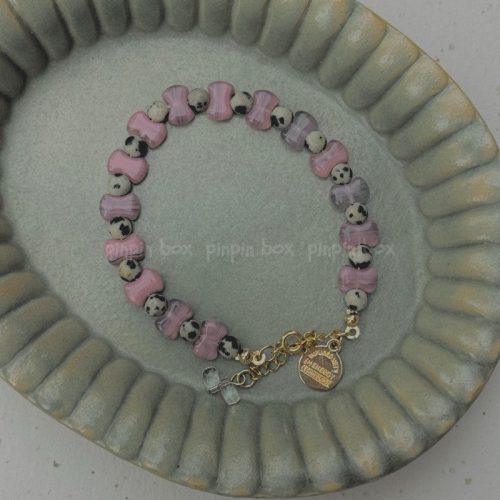 PinkDalmatianBeadedBracelet3