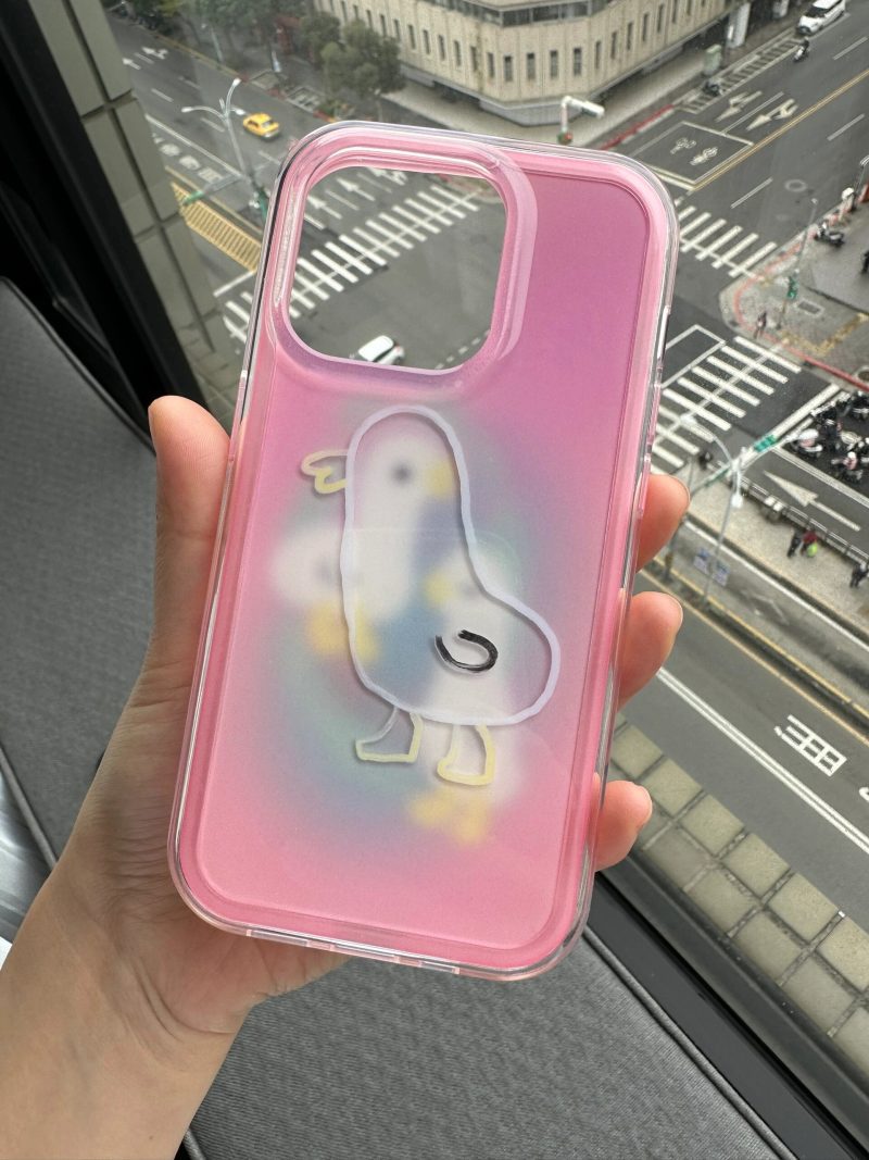 PinkDuckPrintedPhoneCase2