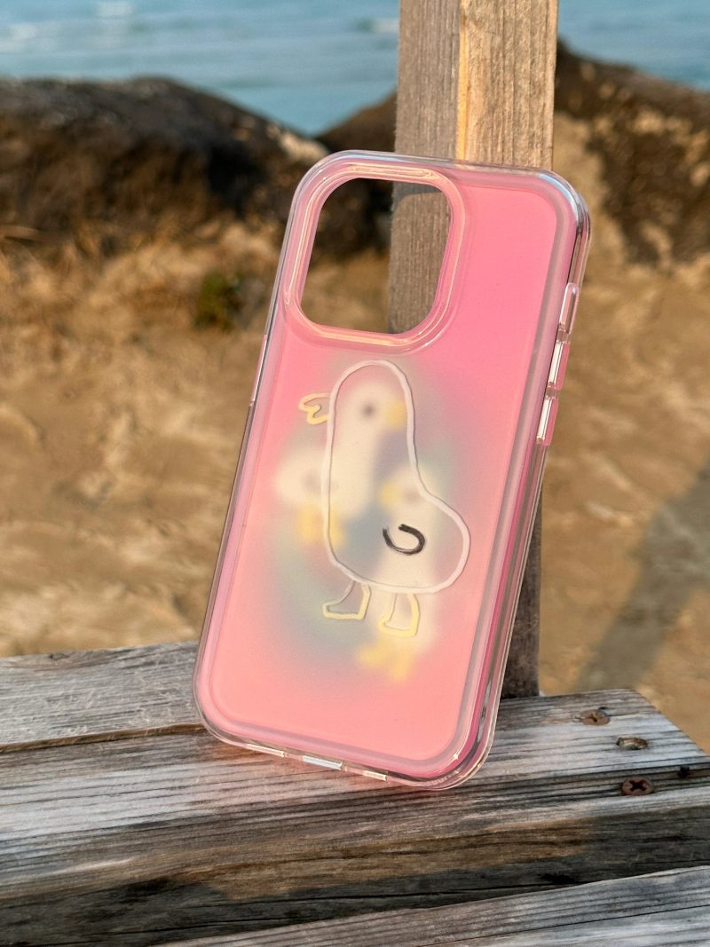 PinkDuckPrintedPhoneCase3