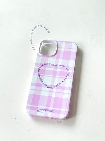 PinkPlaidHeartPrintedPhoneCase3 d969bee4 943c 41ba adf4