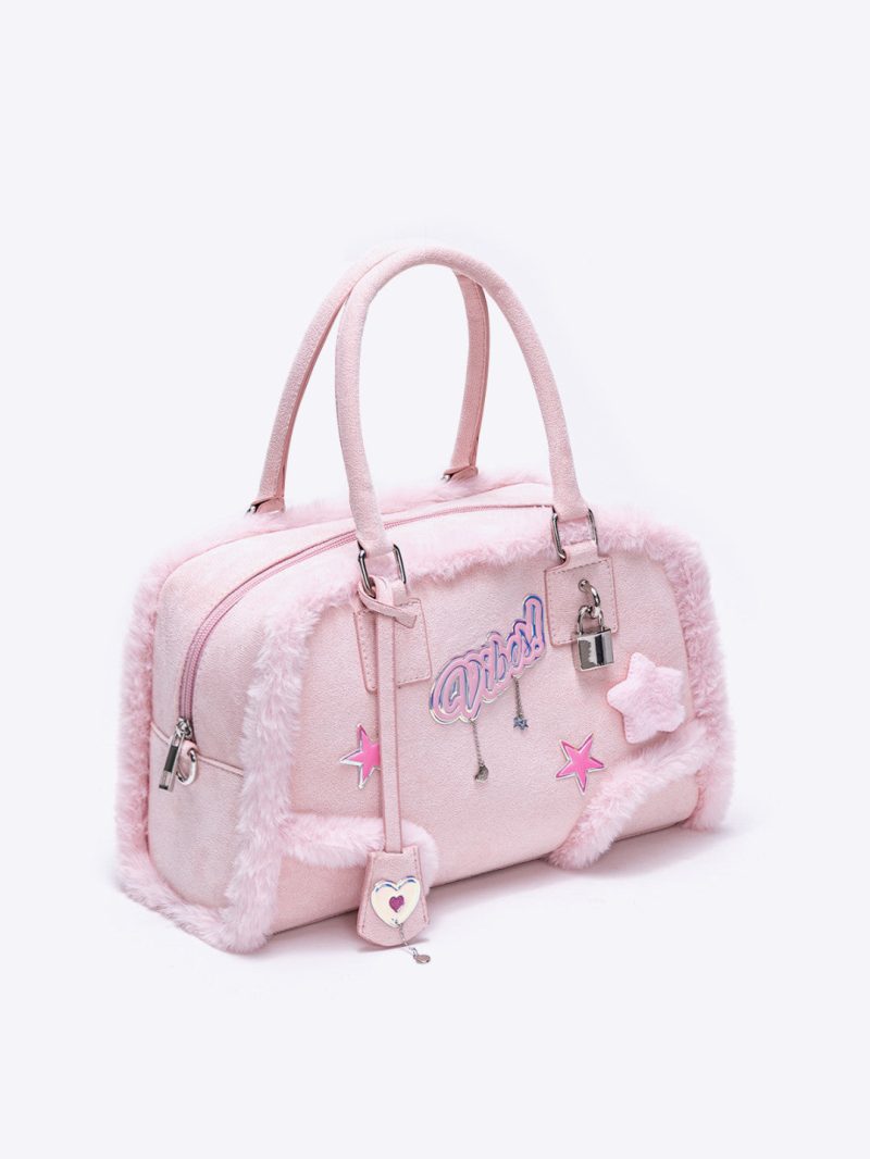 PinkPlushCrossbodyHandbag1