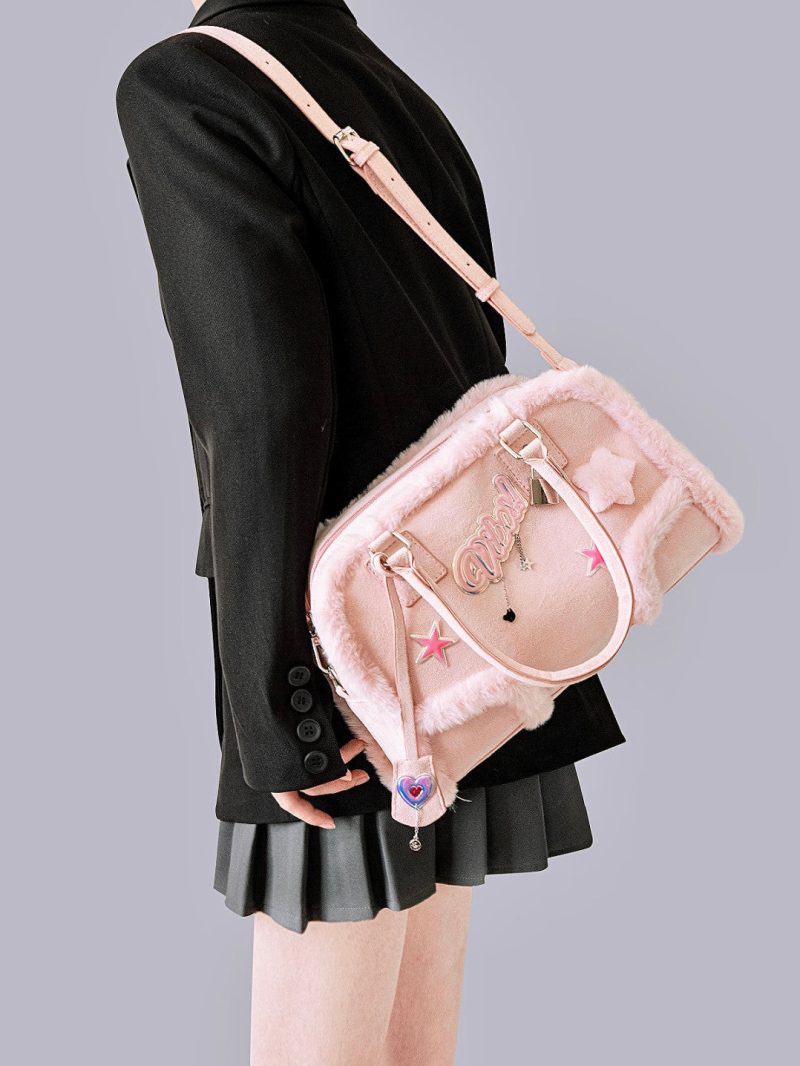 PinkPlushCrossbodyHandbag3