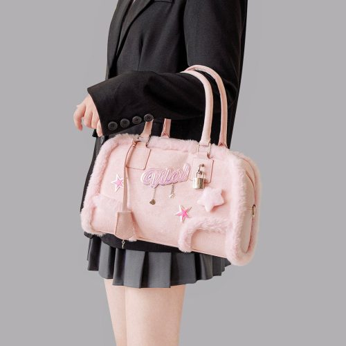 PinkPlushCrossbodyHandbag4