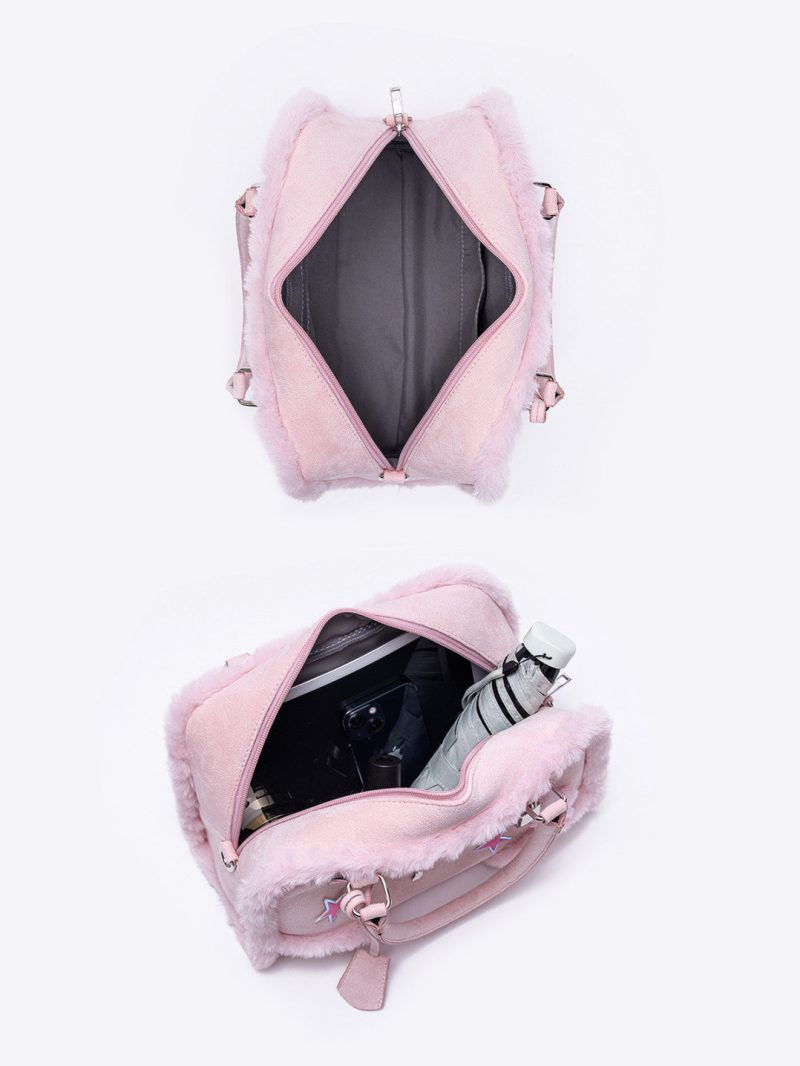 PinkPlushCrossbodyHandbag5