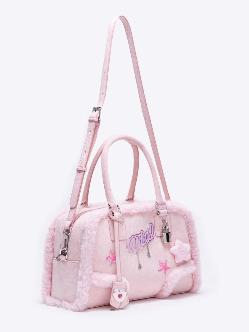 PinkPlushCrossbodyHandbag6