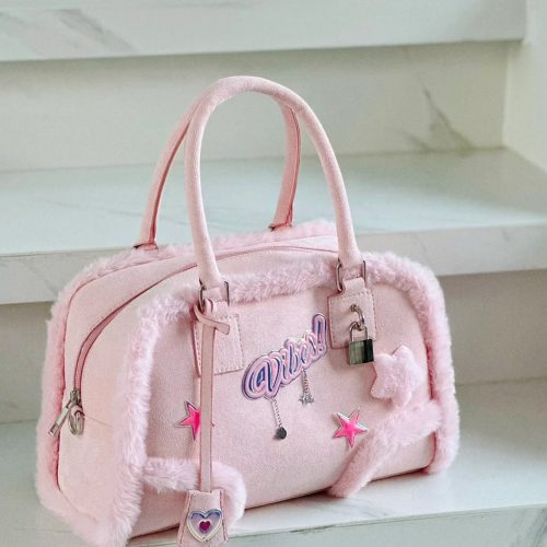 PinkPlushCrossbodyHandbag7