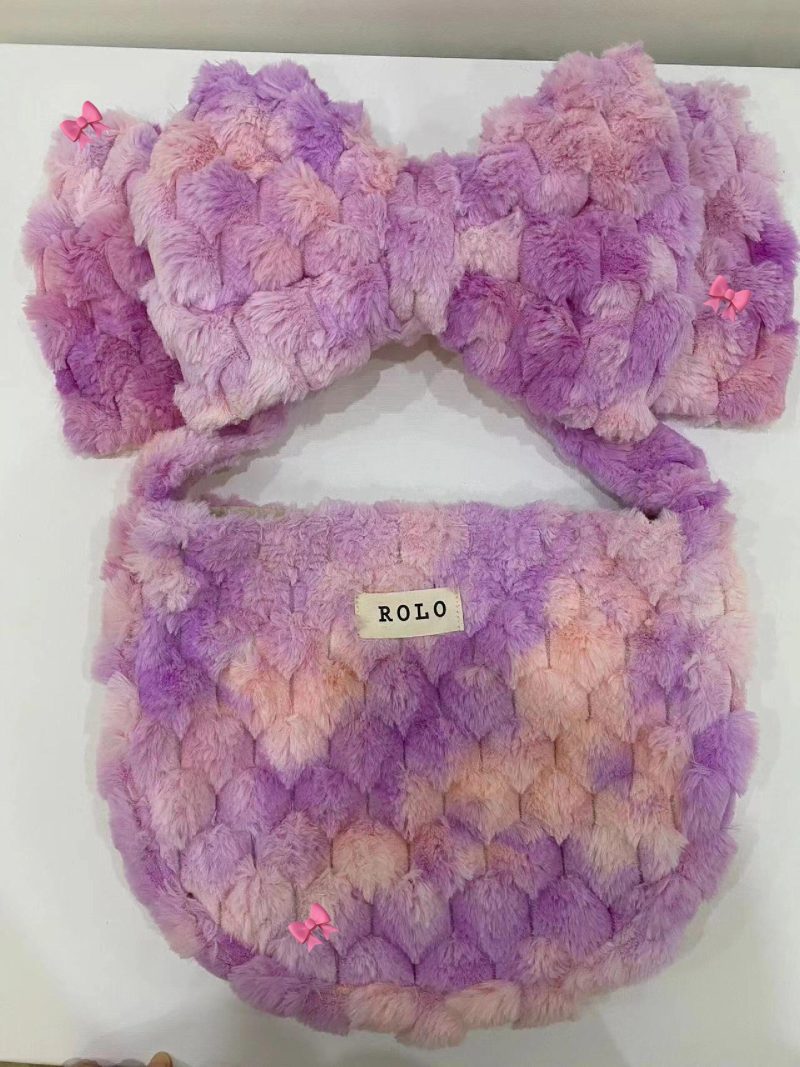 PinkPurpleBowPineappleShoulderBag1