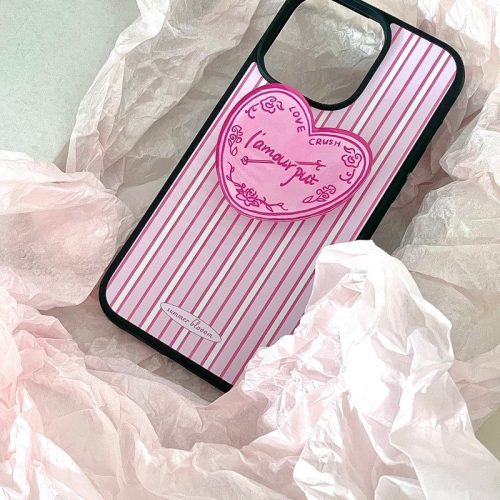 PinkStripePrintedPhoneCase4