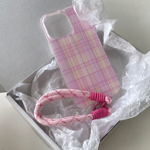 PinkStripedPlaidPhoneCase15