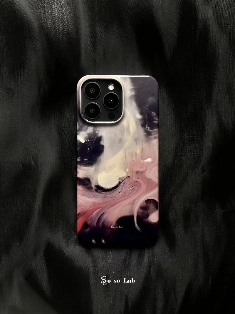 PinkWindPrintedPhoneCase1