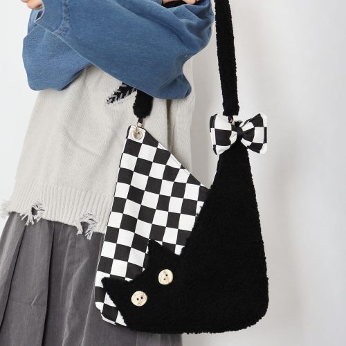 PlaidCatBowShoulderBag2