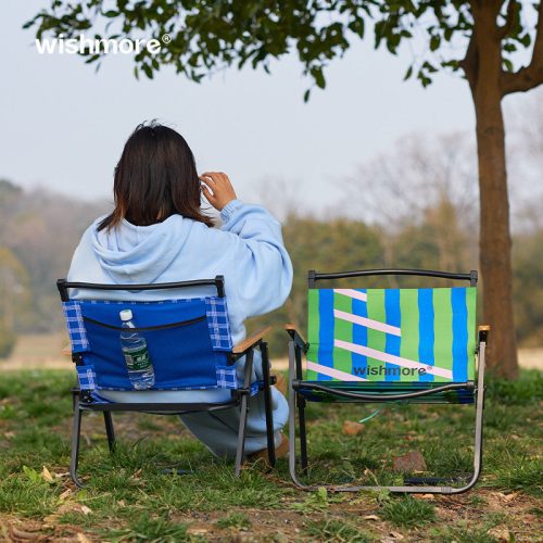 PlaidFoldableOutdoorCampChair10