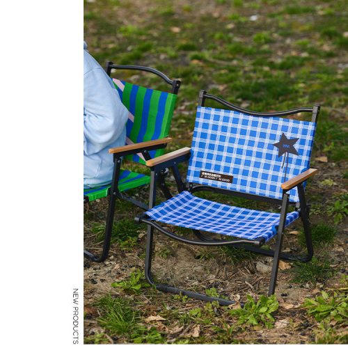 PlaidFoldableOutdoorCampChair2